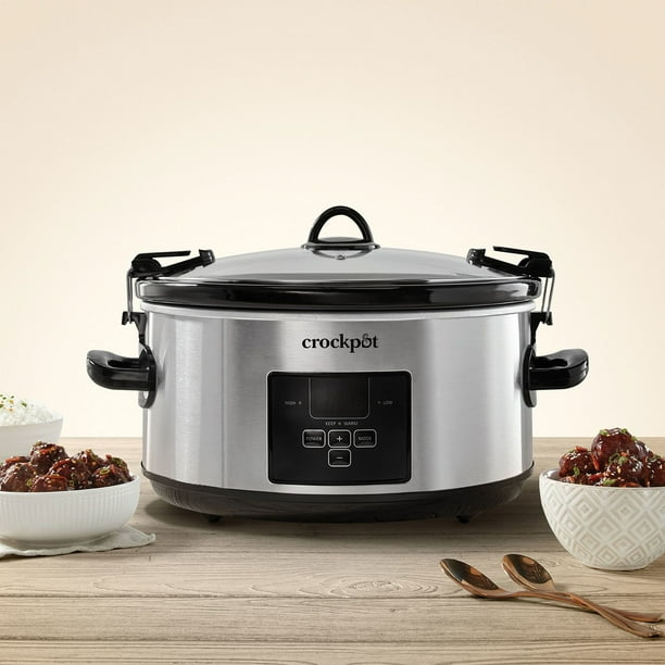 Crock-Pot 7-Qt. Cook & Carry Digital Countdown Slow Cooker with