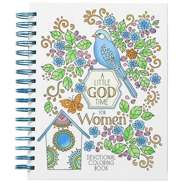 A Little God Time for Women: Devotional Coloring Book, Spiral Bound