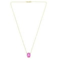 thumbnail image 2 of Lab Created Gemstone Necklace in 14K Yellow Gold, 2 of 8