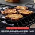 thumbnail image 8 of Bobby Flay by GreenPan Carbon Steel Double Burner Griddle, 8 of 12