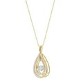 thumbnail image 2 of 0.75 CT. T.W. Dancing Diamond Pendant Necklace in 14K Two-Tone Gold, 2 of 7