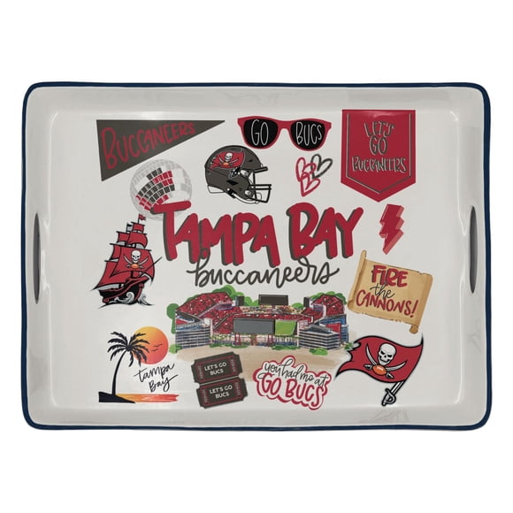 Tampa Bay Buccaneers Ceramic Serving Tray