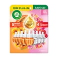 thumbnail image 1 of Air Wick Plug In Scented Oil Air Freshener, Hawaii Exotic Papaya & Hibiscus Flower + Lush Honeysuckle & Raspberry, 1 Free Warmer + 9 Refills, 1 of 10