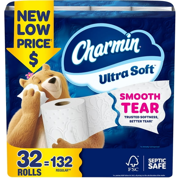 Charmin Ultra Soft 2-Ply Toilet Paper 32 rolls, 215 sheets/roll