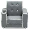 thumbnail image 1 of Delta Children Chelsea Kids' Upholstered Chair with Cup Holder, Soft Grey, 1 of 6