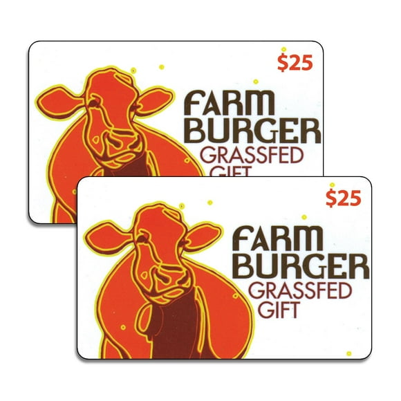 Farm Burger $50 Gift Card Multi-Pack 2 x $25