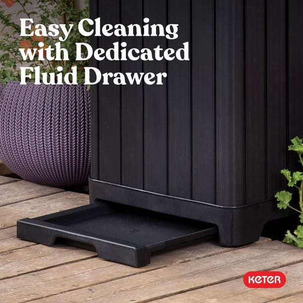 Keter Outdoor Trash Can Graphite Gray - Samsclub.com