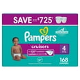 thumbnail image 1 of Pampers Cruisers Stay-Put Fit Diapers, Sizes:3-7, 1 of 11