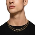 thumbnail image 7 of Solid Figaro Chain Necklace in 14K Gold, 7 of 7