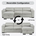 thumbnail image 5 of Primo Roxana Reversible Pull-Out Sleeper Sectional with Storage, 5 of 10