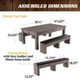thumbnail image 2 of Barrington Billiards Monteray 7’ Drop Pocket Pool Table, 3-in-1 Dining Top & Table Tennis with Game Accessories, 2 of 8