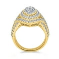 thumbnail image 3 of 1.00 CT. T.W. Round Cut Marquise Shape Halo Diamond Ring in 14K Gold, 3 of 8