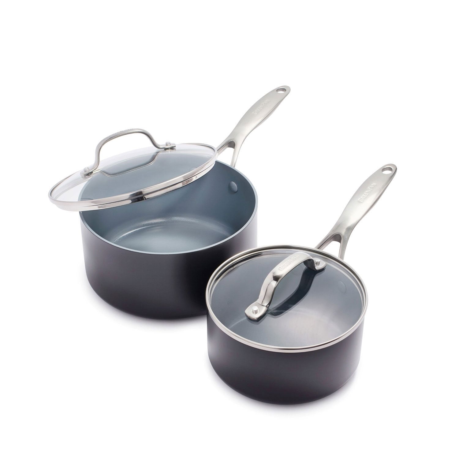 GreenPan Valencia Pro 2 Piece Saucepan Set
