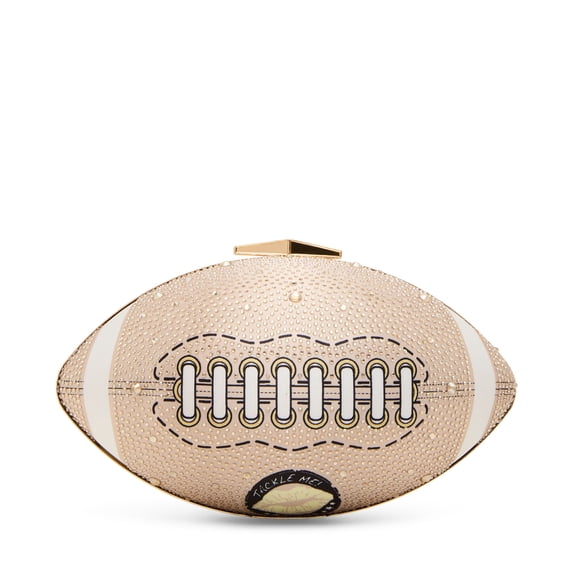 Betsey Johnson Xotackle Rhinestone Football