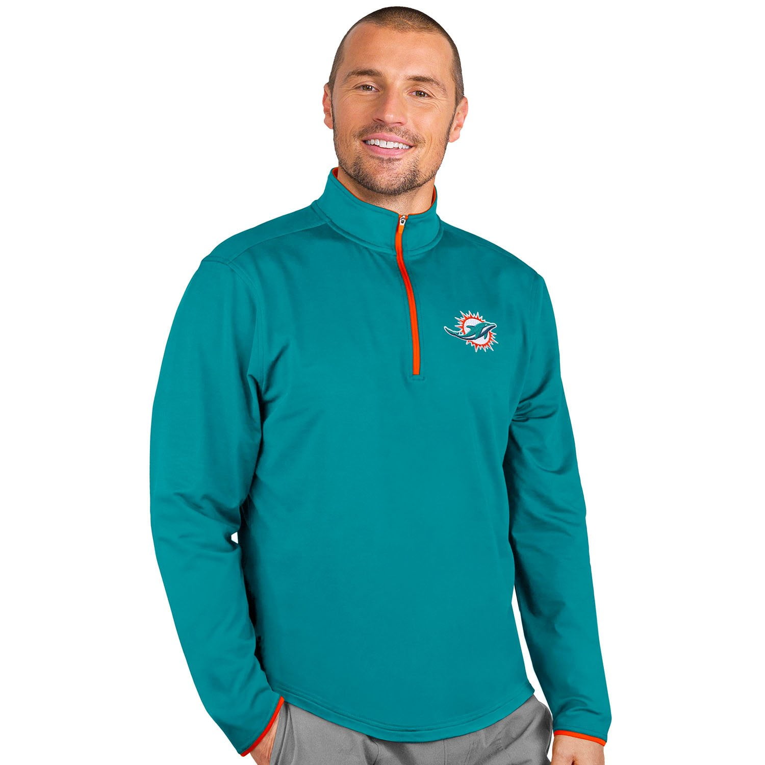 Miami Dolphins Men's Quarter-Zip Pullover - Samsclub.com