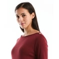 thumbnail image 3 of Rafaella Women's 3/4 Sleeve Boatneck Top, 3 of 11