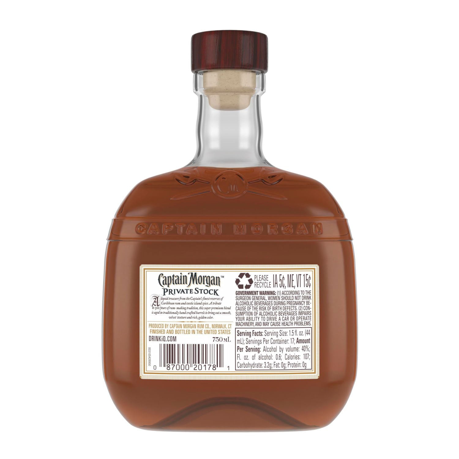 Captain Morgan Rum Private Stock 750 ml - Samsclub.com