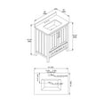 thumbnail image 12 of OVE Decors Kansas 30" W x 19" D Freestanding Bathroom Vanity With Sink, 12 of 14