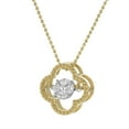 thumbnail image 3 of 0.32 CT. T.W. Marquise Cut Clover Dancing Diamond Pendant in 14K Gold, 3 of 9