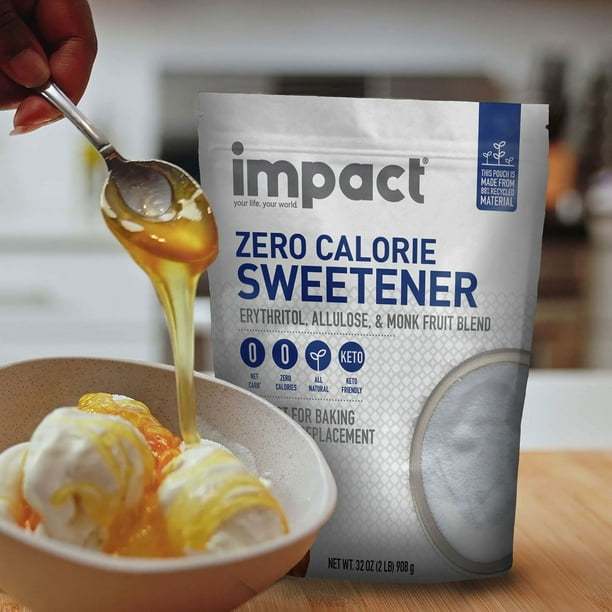 ダイエットサプリ cleanse&dietKUROJIRU Impact Zero Calorie Sweetener Erythritol, Allulose & Monkfruit