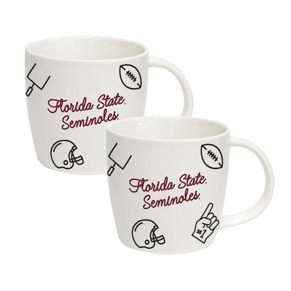 Logo Brands Florida State Seminoles 18oz Playmaker Mug Bundle