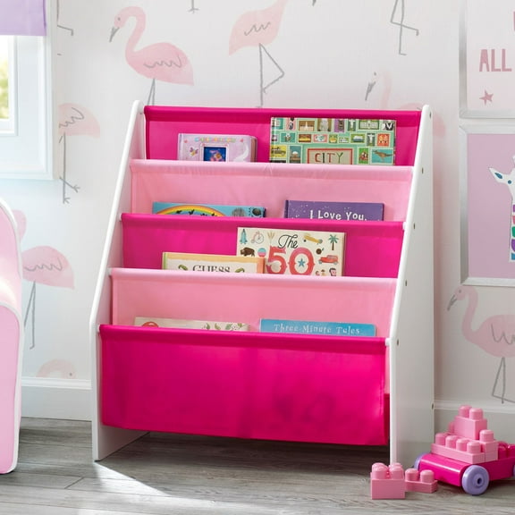 Delta Children Sling Book Rack Bookshelf for Kids, Assorted Colors