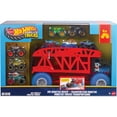 thumbnail image 1 of Hot Wheels Monster Trucks Monster Mover Hauler & Trucks Bundle, 1 of 6