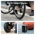 thumbnail image 4 of HOTO Air Pump Pocket Tool, 150PSI Portable Electric Bike Air Pump with Presta and Schrader Valve for Road Bike, Motorcycle, Mountain Bike, E-Bike, City Bike, 4 of 12