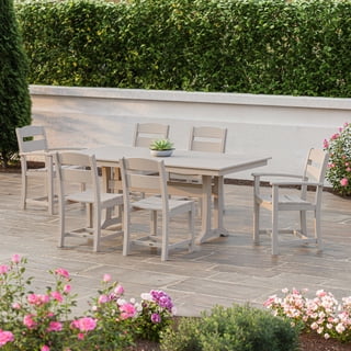 POLYWOOD Gulf Shores Farmhouse Trestle Dining Set, 7pc