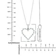 thumbnail image 7 of Round Cut Heart Diamond Pendant Necklace in 14K Gold, 7 of 9