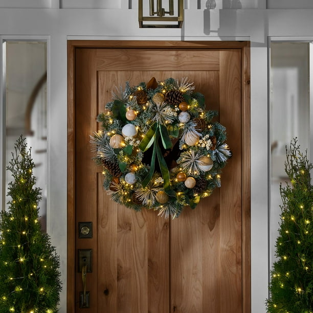 　Decorated Christmas Wreath Member's Mark Pre-Lit 32
