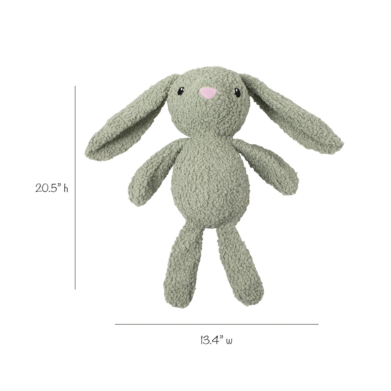 Jumbo Plush Bunny Dog Toy with TPR Ball & Rope - Samsclub.com