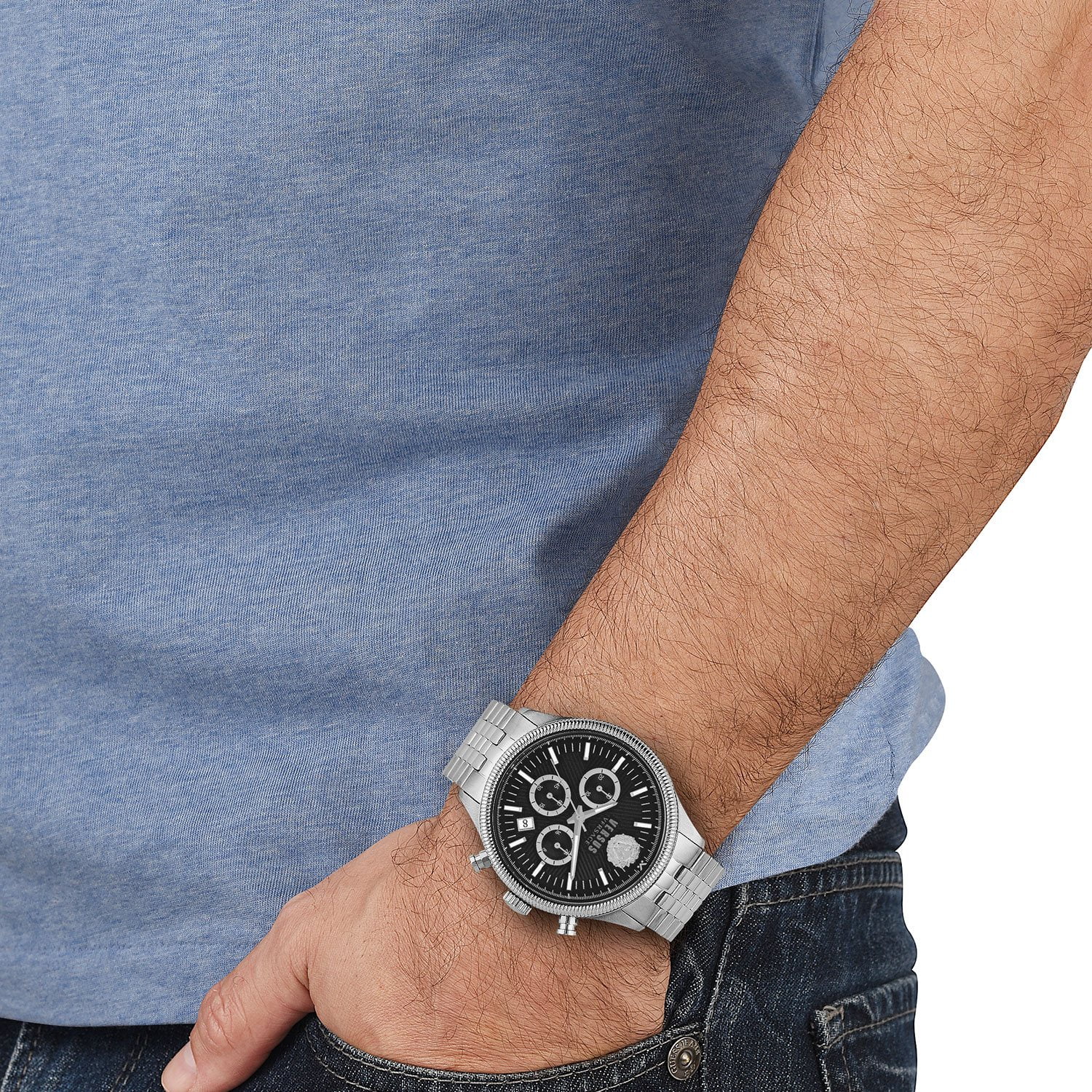Versus by Versace Colonne Chronograph Stainless Steel Bracelet