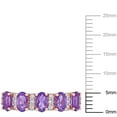 thumbnail image 3 of Amethyst and 0.13 CT. T.W. Diamond Ring in 14K Gold, 3 of 7