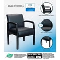 thumbnail image 7 of BOSS Office Antimicrobial Vinyl Wood Frame Guest Arm Chair, 7 of 7