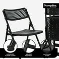 thumbnail image 5 of Hampden Furnishings 52pk Folding Chair, Black, with Ava Dolly, 5 of 8