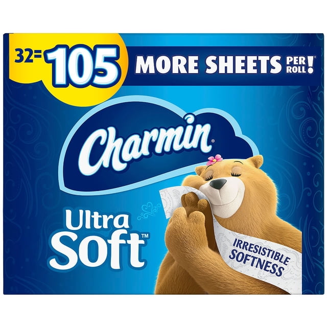 Charmin Ultra Soft Toilet Paper Super Plus Rolls (218 sheets/roll, 32 rolls)