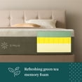 thumbnail image 8 of Zinus Night Therapy Medium 12” Memory Foam Mattress with Antimicrobial Cooling Cover, 8 of 11