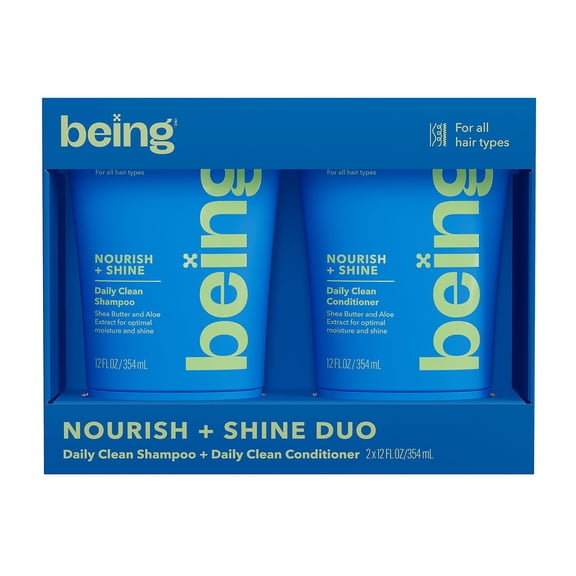 Being NOURISH + SHINE Shampoo & Conditioner Duo, 12 fl. oz., 2 pk.