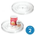 thumbnail image 10 of iDesign 2-Piece 11" Clear Turntable Lazy Susan Organizers, 10 of 10