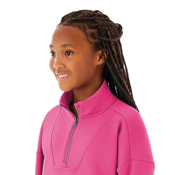 Member's Mark Girls Double Knit Sandwash Quarter Zip