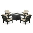 thumbnail image 3 of POLYWOOD Gulf Shores Deep Seating Fire Chat Set with Sunbrella Fabric, 5pc, 3 of 8