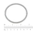 thumbnail image 4 of Italian Diamond Cut Hinged Snake Bangle in Sterling Silver, 4 of 7