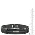 thumbnail image 2 of Men's Diamond Black Tungsten Carbide ID Bracelet (0.20 carats, H-I I2), 2 of 6