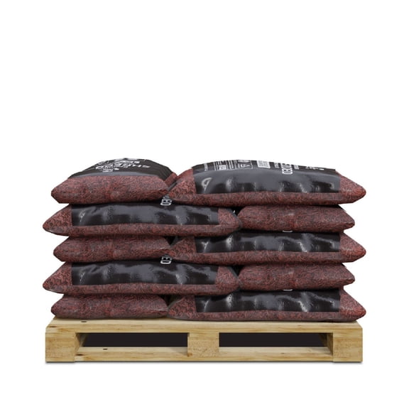 Member's Mark Shredded Rubber Mulch Pallet, Assorted Colors & 25/1.5 cu. ft. Bags