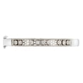 thumbnail image 3 of Lab Created White Sapphire Bezel Bangle Bracelet in Sterling Silver, 3 of 5