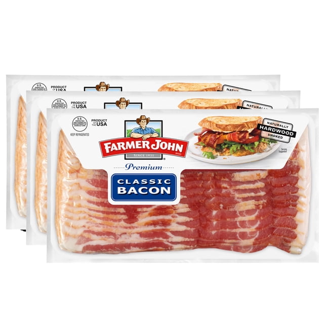 Farmer John Premium Bacon, Classic Sliced Bacon, 48 oz.