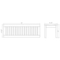 thumbnail image 12 of Cambridge Casual Sonoma Teak Outdoor Dining Patio Set, 3pc, 12 of 13