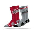 thumbnail image 1 of Ohio State Buckeyes Adult 2-Pack Crew Socks, 1 of 3