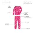thumbnail image 6 of Member's Mark Girls 4-Piece Organic Cotton Pajama Set, 6 of 13